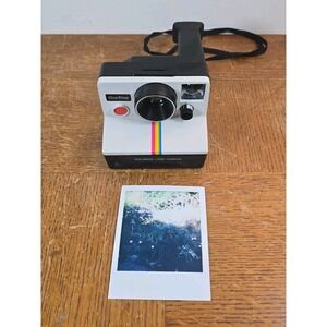 Vintage Polaroid Land Camera One Step Instant Rainbow Stripe - Film Tested